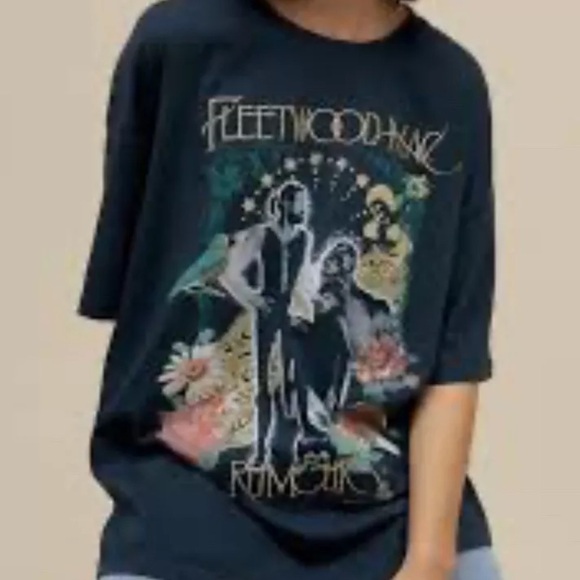 Free People Daydreamer Fleetwood Mac Rumours Tour 1977 Vitage Black - Picture 6 of 7